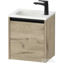   Duravit SIVIDA 40x29,5 cm-es, 1 ajtós alsószekrény fekete színű fogantyúval, mosdó és csaptelep nélkül, jobbos, márványos tölgy SV6993R55550000
