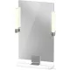 Duravit SIVIDA 45x65 cm-es tükör LED világítással, polc nélkül, króm tartóval, matt fehér SV7420010180000