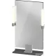 Duravit SIVIDA 45x65 cm-es tükör LED világítással, polc nélkül, króm tartóval, matt grafit SV7420010490000