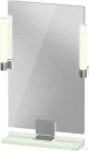 Duravit SIVIDA 45x65 cm-es tükör LED világítással, polc nélkül, króm tartóval, matt halványzöld SV7420010HH0000