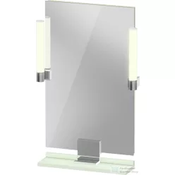   Duravit SIVIDA 45x65 cm-es tükör LED világítással, polc nélkül, króm tartóval, matt halványzöld SV7420010HH0000