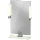 Duravit SIVIDA 45x65 cm-es tükör LED világítással, polc nélkül, króm tartóval, matt halványzöld SV7420010HH0000