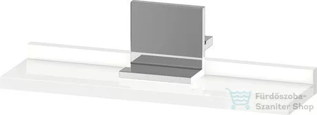Duravit SIVIDA 40x11,5 cm-es polc Sivida tükörhöz króm tartóval, fényes fehér SV7430010220000