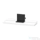 Duravit SIVIDA 40x11,5 cm-es polc Sivida tükörhöz fekete tartóval, matt fehér SV74300BD180000