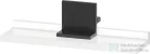 Duravit SIVIDA 40x11,5 cm-es polc Sivida tükörhöz fekete tartóval, matt fehér SV74300BD220000
