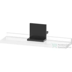   Duravit SIVIDA 40x11,5 cm-es polc Sivida tükörhöz fekete tartóval, matt fehér SV74300BD220000