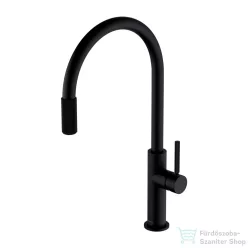   Omnires SWITCH álló mosogató csaptelep szűrővel, matt fekete SW9057-FD1BL