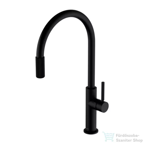 Omnires SWITCH álló mosogató csaptelep szűrővel, matt fekete SW9057-FD1BL