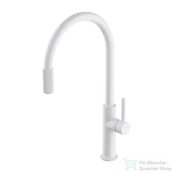   Omnires SWITCH álló mosogató csaptelep szűrővel, matt fehér SW9057-FD1WM