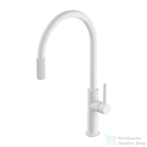 Omnires SWITCH álló mosogató csaptelep szűrővel, matt fehér SW9057-FD1WM