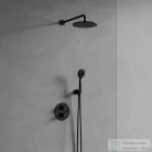 Omnires Y termosztátos falsík alatti zuhanyrendszer, 25 cm-es esőztetővel, selyemfényű fekete SYSYT05BL