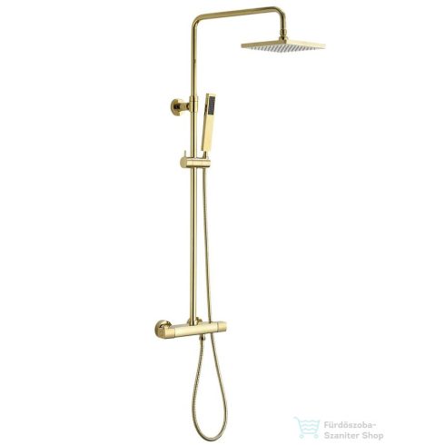 Sapho DAKAR zuhanyoszlop termosztátos csapteleppel, zuhanyszettel, arany (SZ139)