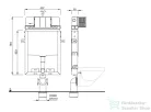 Sapho falsík alatti szerelőelem tartállyal, DN110, T02-0112-0250