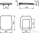 Ideal Standard TEMPO soft-close wc ülőke,fehér T318101