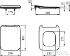 Ideal Standard STRADA II soft-close wc ülőke,fehér T360101
