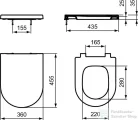 Ideal Standard BLEND CURVE wc ülőke,fehér T376101