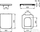 Ideal Standard BLEND CUBE soft-close wc ülőke,fehér T392701