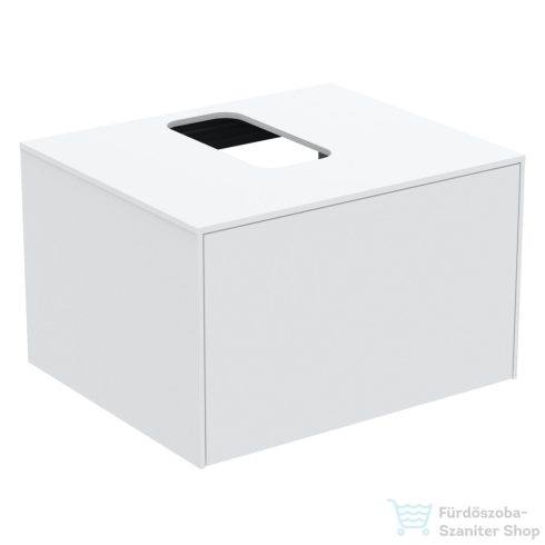 Ideal Standard CONCA 60,2x50,5 cm-es 1 fiókos szekrény kivágott lappal,mosdó nélkül,matt fehér T3928Y1