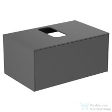   Ideal Standard CONCA 80,2x50,5 cm-es 1 fiókos szekrény kivágott lappal,mosdó nélkül,matt antracit T3929Y2