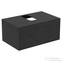   Ideal Standard CONCA 80,2x50,5 cm-es 1 fiókos szekrény kivágott lappal,mosdó nélkül,smoked oak T3929Y4