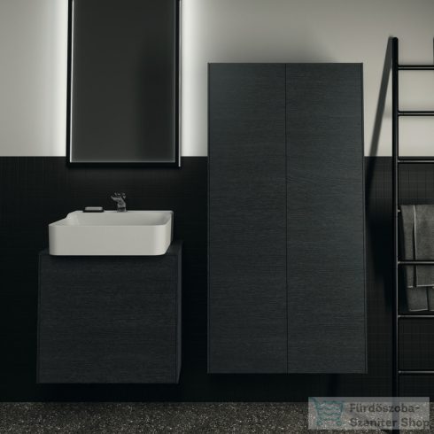 Ideal Standard CONCA 60,2x37,3  cm-es 1 fiókos szekrény kivágott lappal,mosdó nélkül,smoked oak T3934Y4