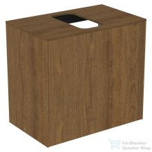   Ideal Standard CONCA 60,2x37,3  cm-es 1 fiókos szekrény kivágott lappal,mosdó nélkül,dark walnut T3934Y5