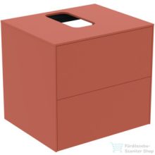   Ideal Standard CONCA 60,2x50,5 cm-es 2 fiókos szekrény kivágott lappal,mosdó nélkül,Sunset matt T3940Y3