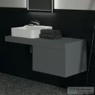 Ideal Standard CONCA 120x50,5x8 cm-es pult bútorra,kivágás nélkül,Matt antracit T3952Y2
