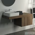 Ideal Standard CONCA 120x50,5x8 cm-es pult bútorra,kivágás nélkül,Dark walnut T3952Y5