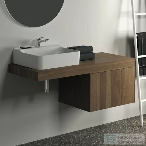 Ideal Standard CONCA 120x50,5x8 cm-es pult bútorra,kivágás nélkül,Dark walnut T3952Y5