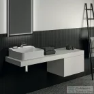 Ideal Standard CONCA 160x50,5x8 cm-es pult bútorra,kivágás nélkül,Matt fehér T3953Y1