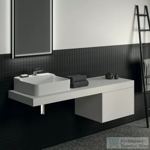 Ideal Standard CONCA 160x50,5x8 cm-es pult bútorra,kivágás nélkül,Matt fehér T3953Y1