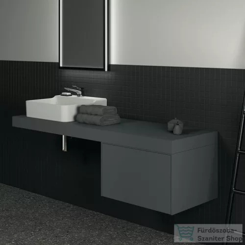 Ideal Standard CONCA 160x50,5x8 cm-es pult bútorra,kivágás nélkül,Matt antracit T3953Y2