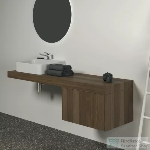 Ideal Standard CONCA 160x50,5x8 cm-es pult bútorra,kivágás nélkül,Dark walnut T3953Y5