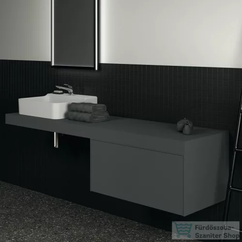 Ideal Standard CONCA 180x50,5x8 cm-es pult bútorra,kivágás nélkül,Matt antracit T3954Y2