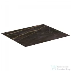   Ideal Standard CONCA 60x50,5x0,6 cm-es kerámia pult bútorra,kivágás nélkül,Black desire marble T3969DG