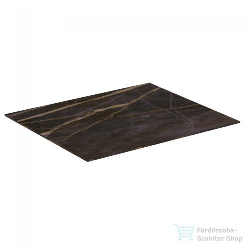 Ideal Standard CONCA 60x50,5x0,6 cm-es kerámia pult bútorra,kivágás nélkül,Black desire marble T3969DG