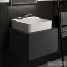 Ideal Standard CONCA 60x50,5x0,6 cm-es kerámia pult bútorra,kivágás nélkül,Black desire marble T3969DG