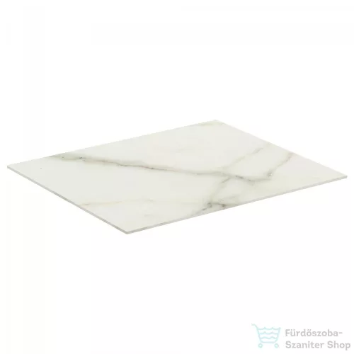 Ideal Standard CONCA 60x50,5x0,6 cm-es kerámia pult bútorra,kivágás nélkül,Calacatta marble T3969DH