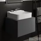Ideal Standard CONCA 60x50,5x0,6 cm-es kerámia pult bútorra,kivágás nélkül,Grey stone T3969DI