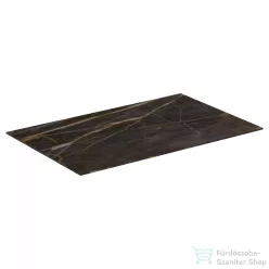   Ideal Standard CONCA 80x50,5x0,6 cm-es kerámia pult bútorra,kivágás nélkül,Black desire marble T3970DG