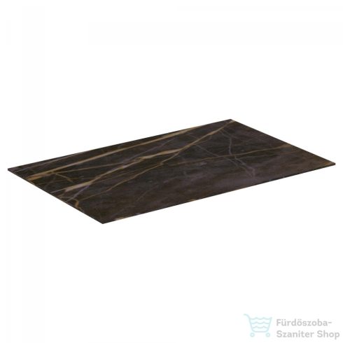 Ideal Standard CONCA 80x50,5x0,6 cm-es kerámia pult bútorra,kivágás nélkül,Black desire marble T3970DG