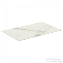   Ideal Standard CONCA 80x50,5x0,6 cm-es kerámia pult bútorra,kivágás nélkül,Calacatta marble T3970DH