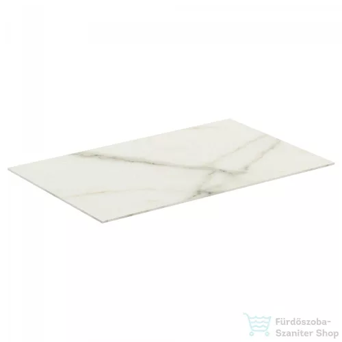 Ideal Standard CONCA 80x50,5x0,6 cm-es kerámia pult bútorra,kivágás nélkül,Calacatta marble T3970DH
