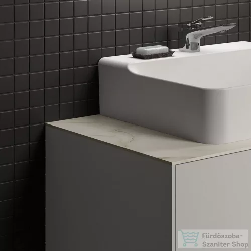 Ideal Standard CONCA 80x50,5x0,6 cm-es kerámia pult bútorra,kivágás nélkül,Calacatta marble T3970DH
