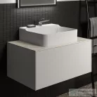 Ideal Standard CONCA 80x50,5x0,6 cm-es kerámia pult bútorra,kivágás nélkül,Calacatta marble T3970DH