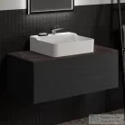 Ideal Standard CONCA 100x50,5x0,6 cm-es kerámia pult bútorra,kivágás nélkül,Black desire marble T3971DG