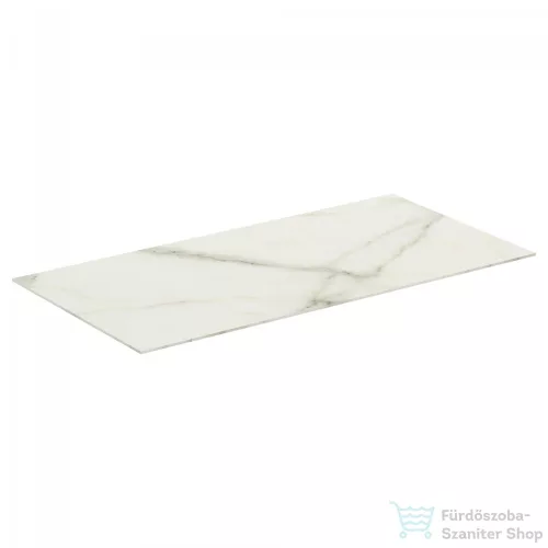 Ideal Standard CONCA 100x50,5x0,6 cm-es kerámia pult bútorra,kivágás nélkül,Calacatta marble T3971DH