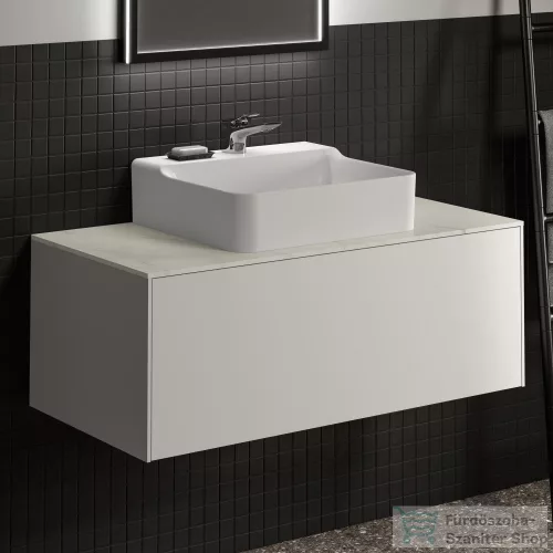 Ideal Standard CONCA 100x50,5x0,6 cm-es kerámia pult bútorra,kivágás nélkül,Calacatta marble T3971DH