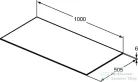 Ideal Standard CONCA 100x50,5x0,6 cm-es kerámia pult bútorra,kivágás nélkül,Grey stone T3971DI